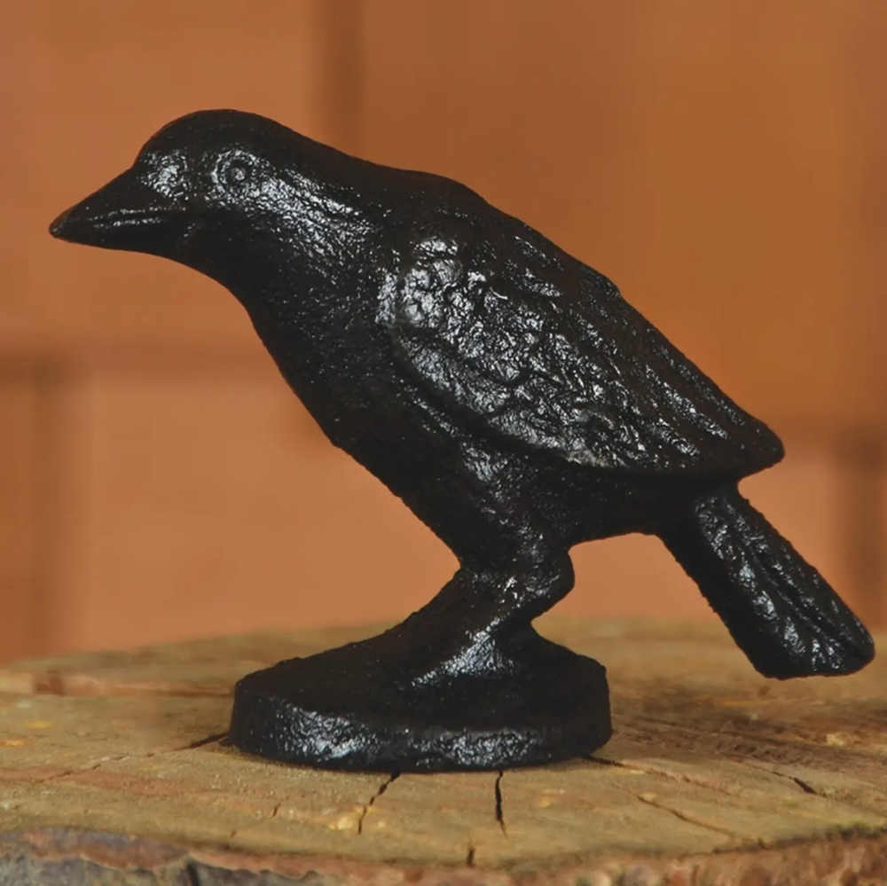 NWT 🎶🎵 "Black Bird Singing in The Dead of Night..." 🎶🎵 Cast Iron Figurine